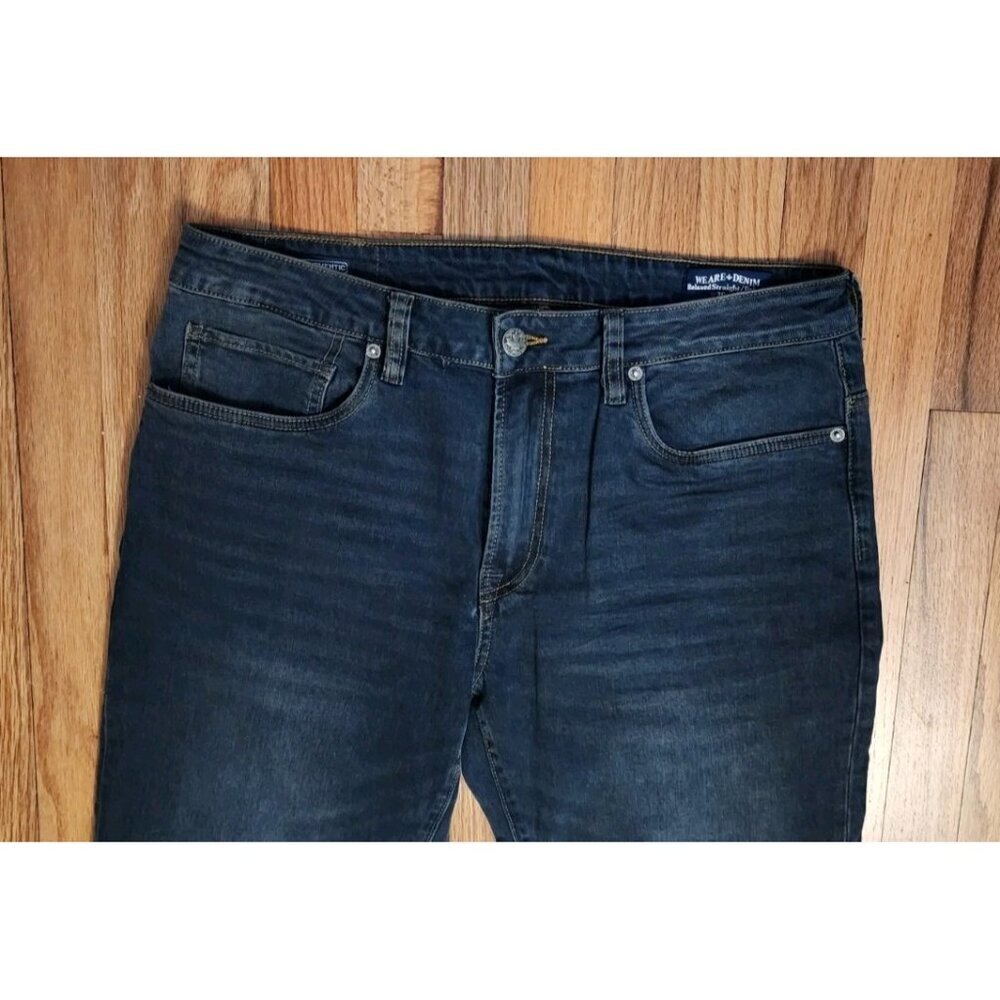 Buffalo David Bitton Jeans 36x30 Blue Relaxed Straight Stretch Driven Basic Dark - Picture 2 of 9